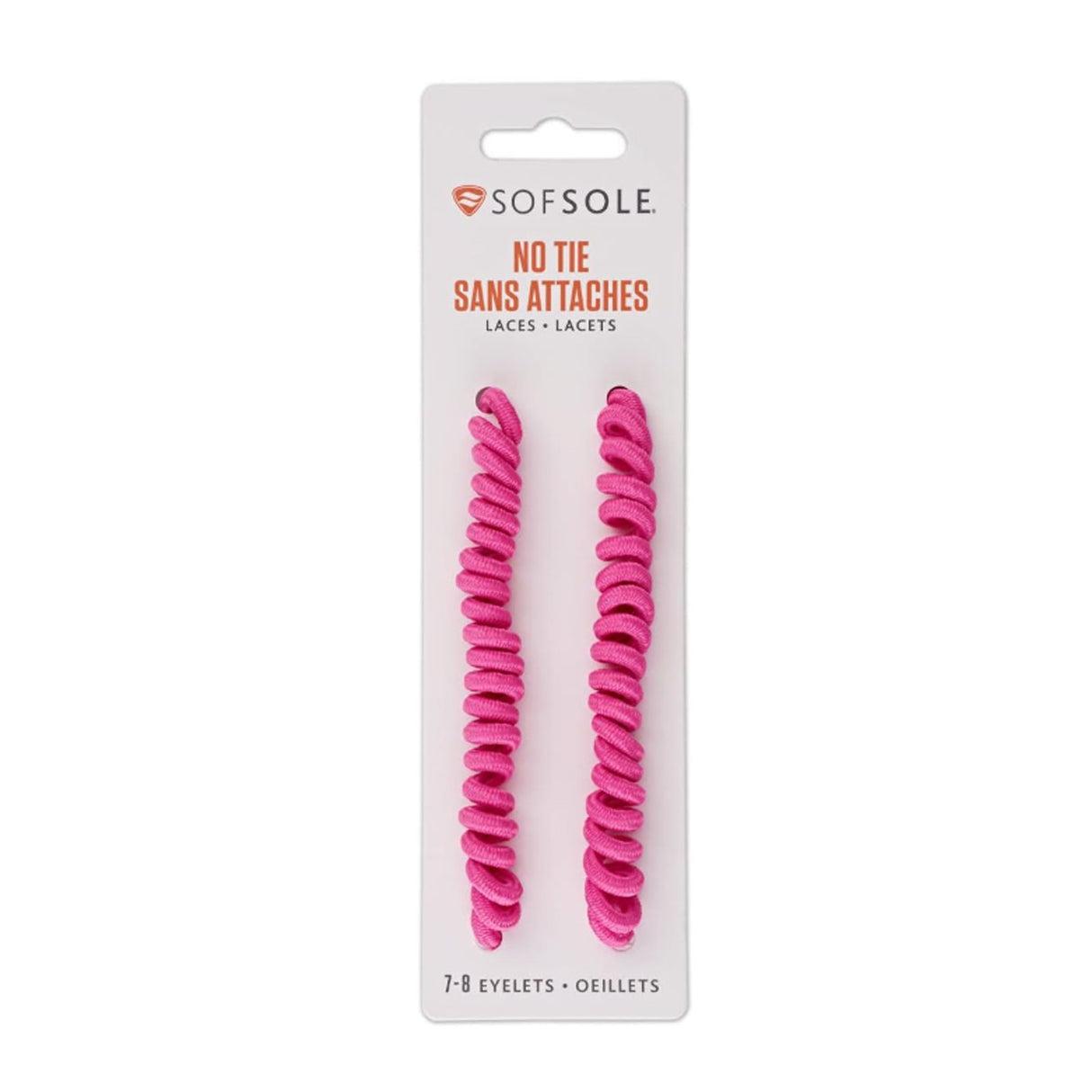 Sof Sole No Tie Shoelace - Neon Pink Accessories - Shoe Laces - The Heel Shoe Fitters