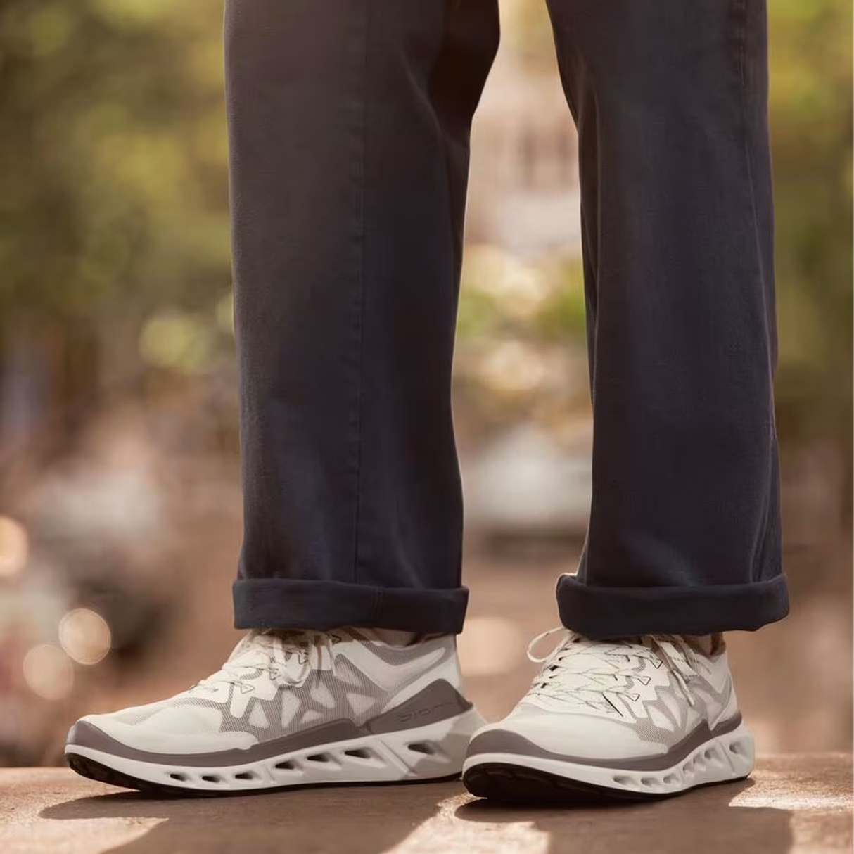 ECCO Biom 720 M Low BREATHRU Sneaker (Men) - White/White/Black/White