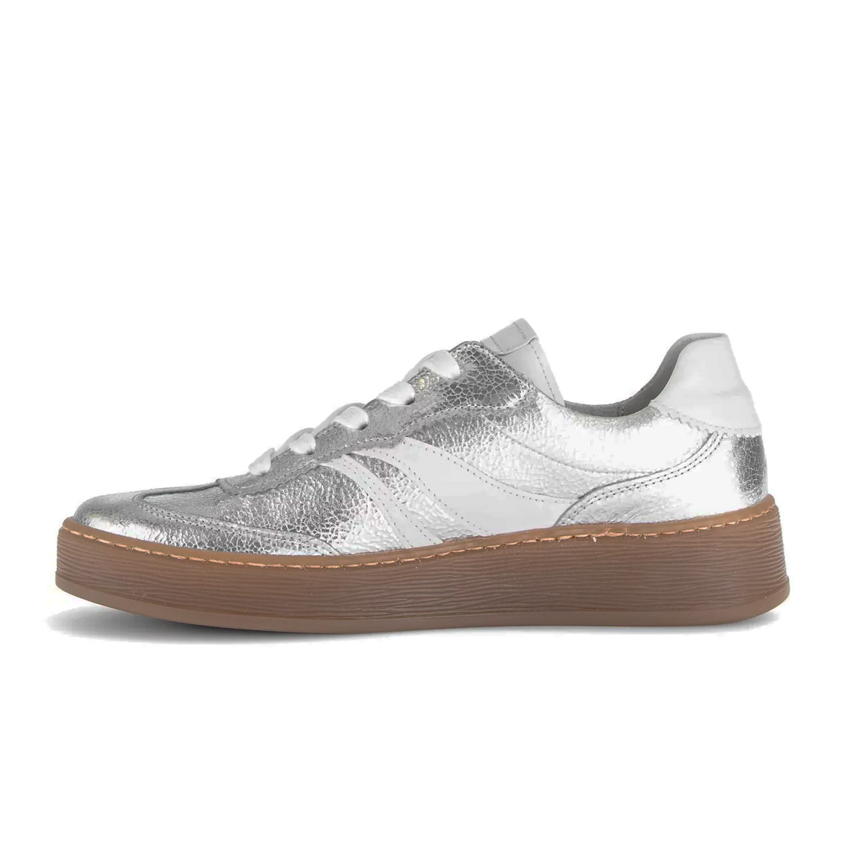 Gabor 475 Sneaker (Women) - Mini Crack/Nappa/Argento/Weiss