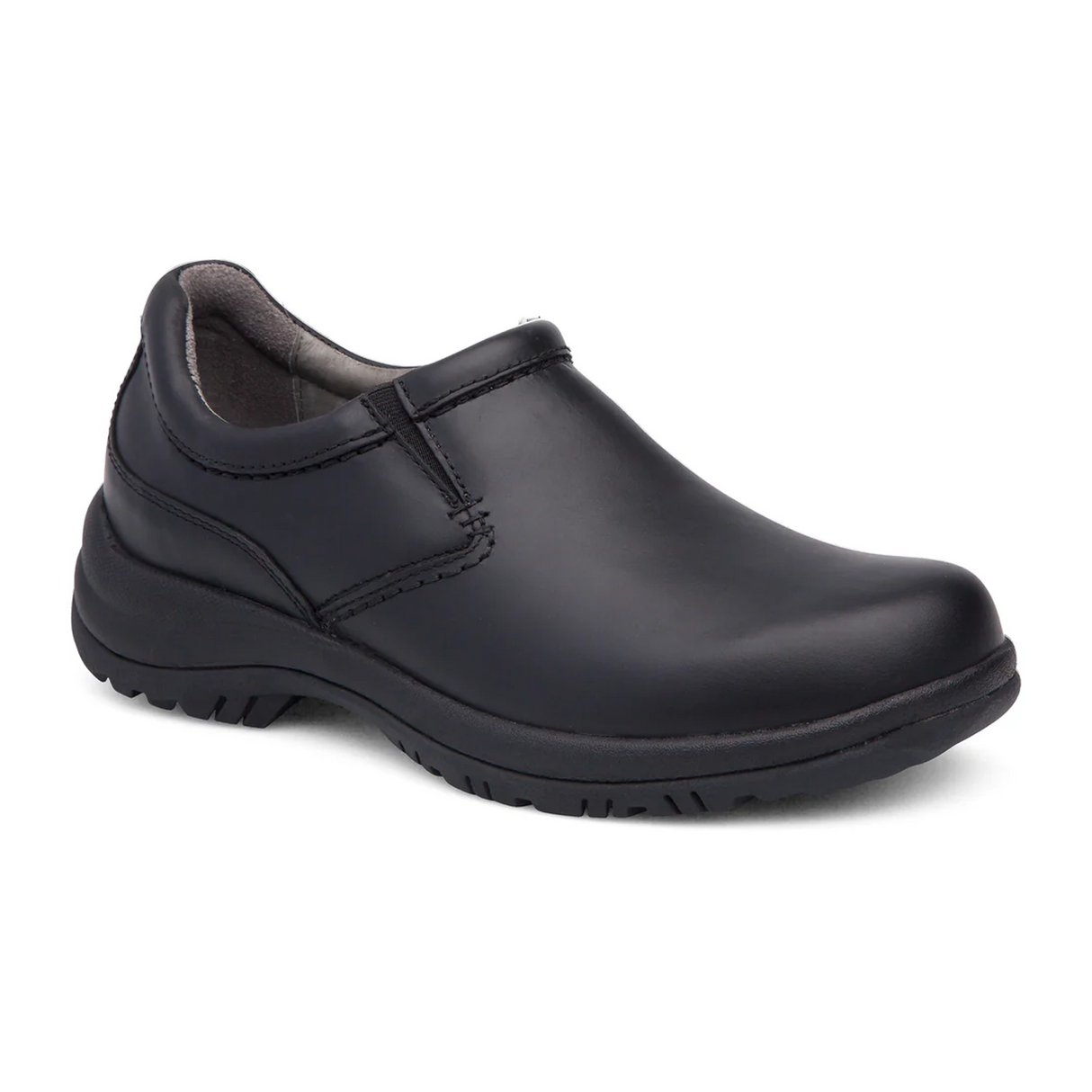 Dansko Wynn Slip On (Men) - Black Smooth Leather Dress-Casual - Slip On - The Heel Shoe Fitters