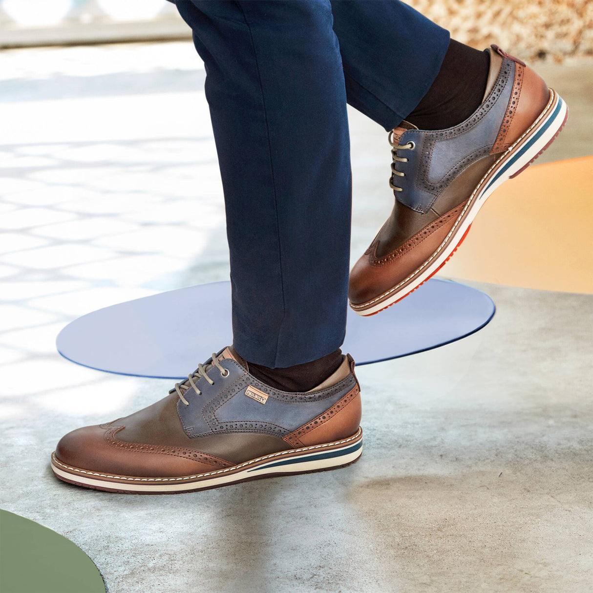 Pikolinos Avila M1T-4191C1 Oxford (Men) - Brandy Leather Dress-Casual - Oxford - The Heel Shoe Fitters