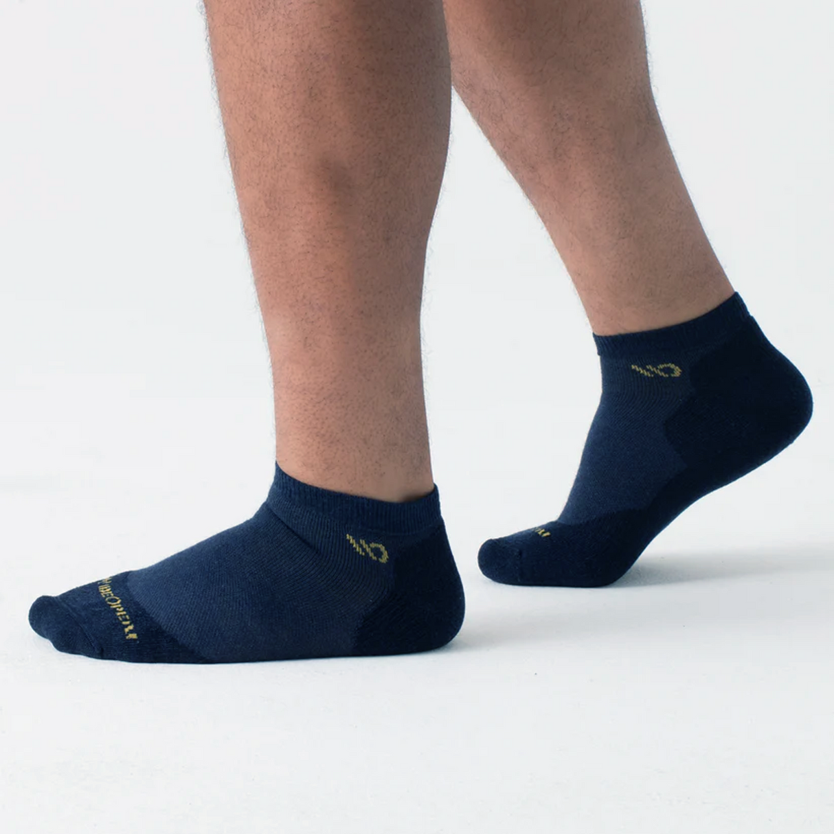 Wide Open Solid Cushioned No Show Sock (Men) - Denim Accessories - Socks - Lifestyle - The Heel Shoe Fitters