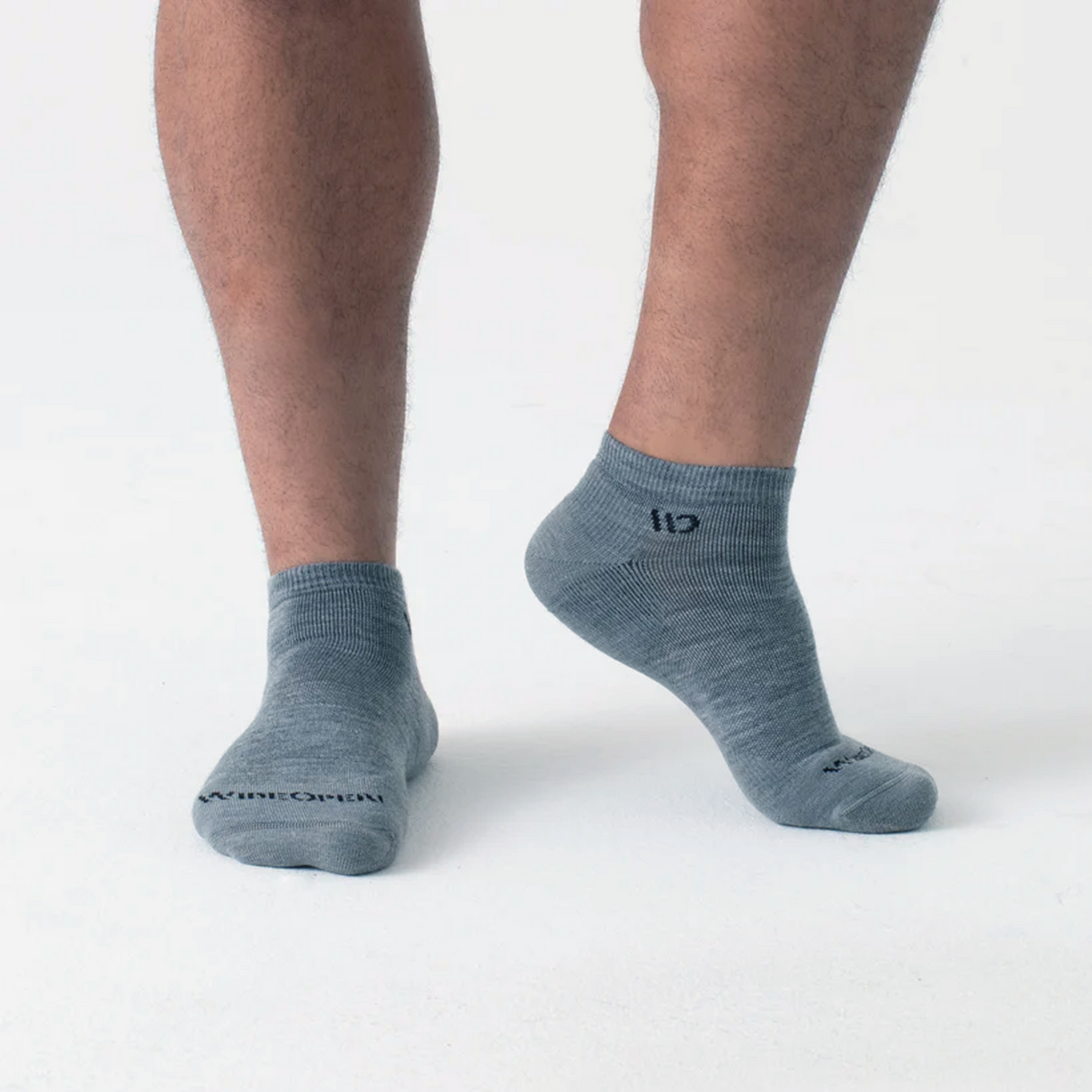 Wide Open Solid Cushioned No Show Sock (Men) - Light Grey Accessories - Socks - Lifestyle - The Heel Shoe Fitters