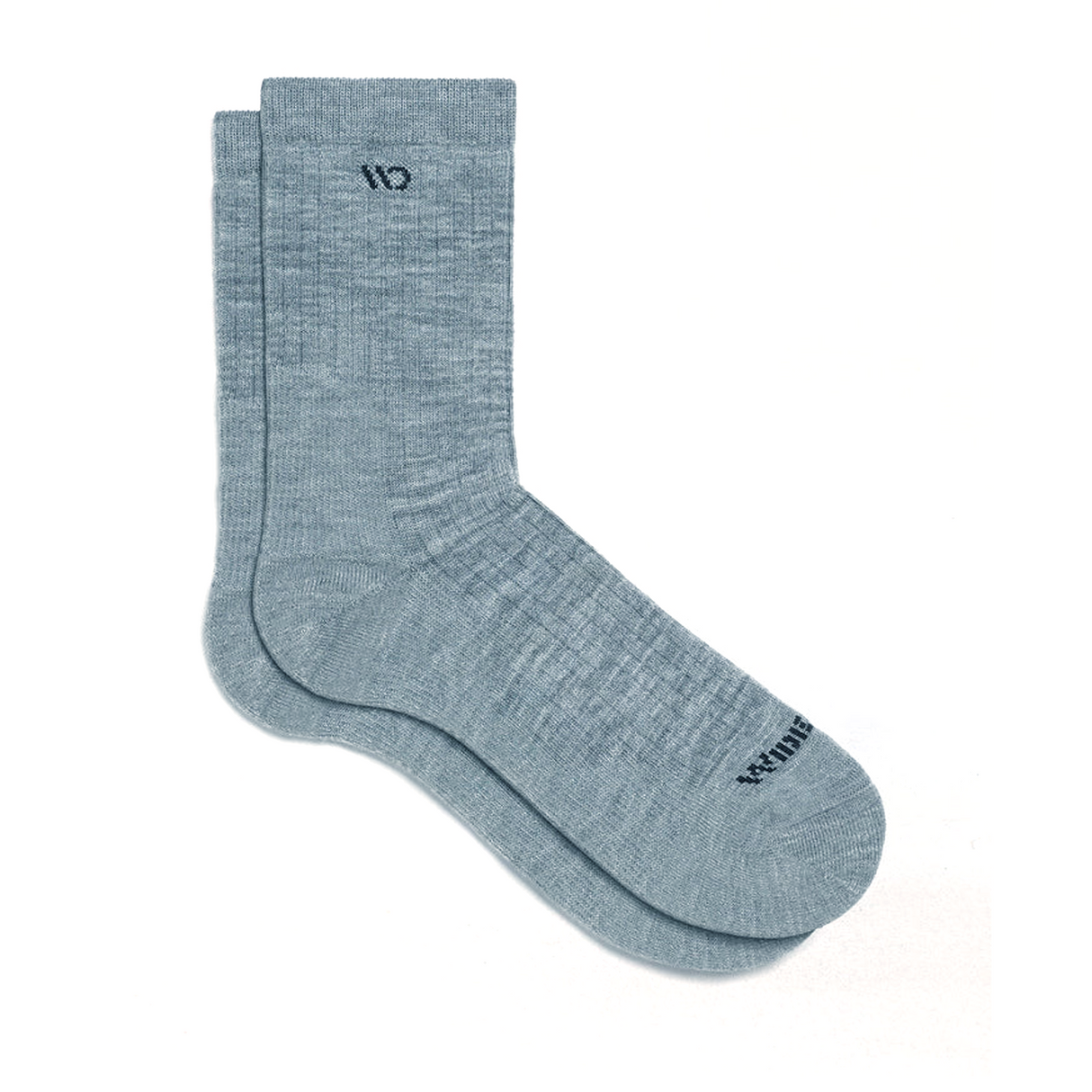 Wide Open Solid Cushioned Micro Crew Sock (Men) - Light Grey Accessories - Socks - Lifestyle - The Heel Shoe Fitters