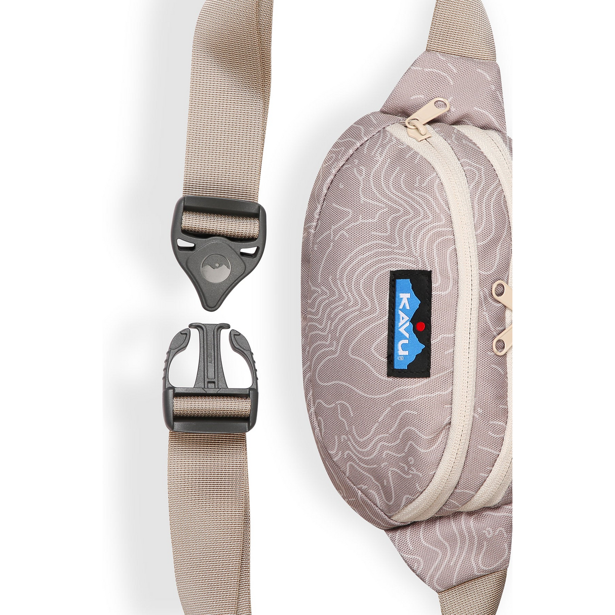 Kavu Spectator Belt Bag - Taupe Topo Accessories - Bags - Crossbody - The Heel Shoe Fitters
