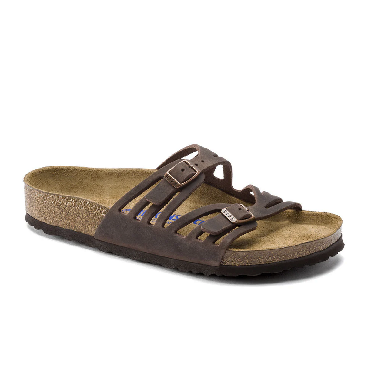 Birkenstock Granada Soft Footbed Slide Sandal (Women) - Habana Leather Sandal - Slide - The Heel Shoe Fitters
