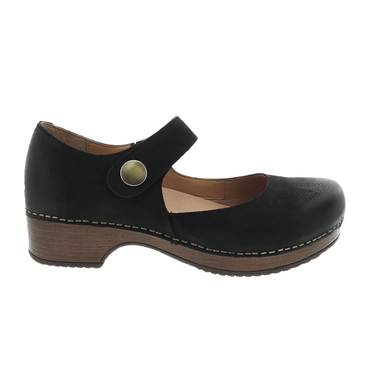 Dansko Beatrice Mary Jane (Women) - Black Burnished Nubuck Dress-Casual - Mary Janes - The Heel Shoe Fitters