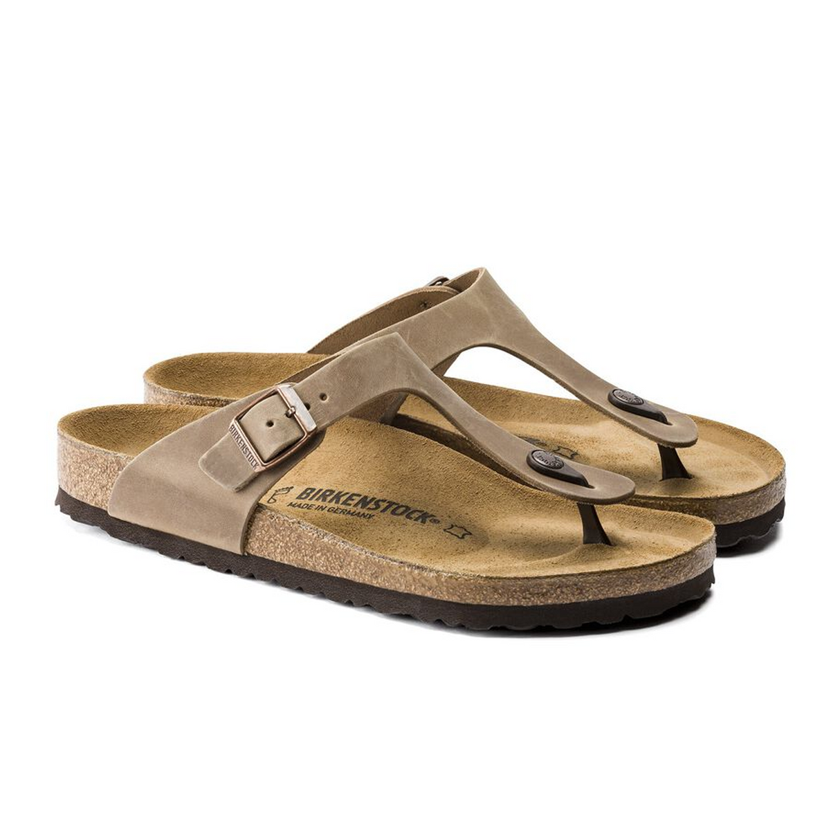 Birkenstock Gizeh Sandal (Women) - Tobacco Oiled Leather Sandal - Thong - The Heel Shoe Fitters