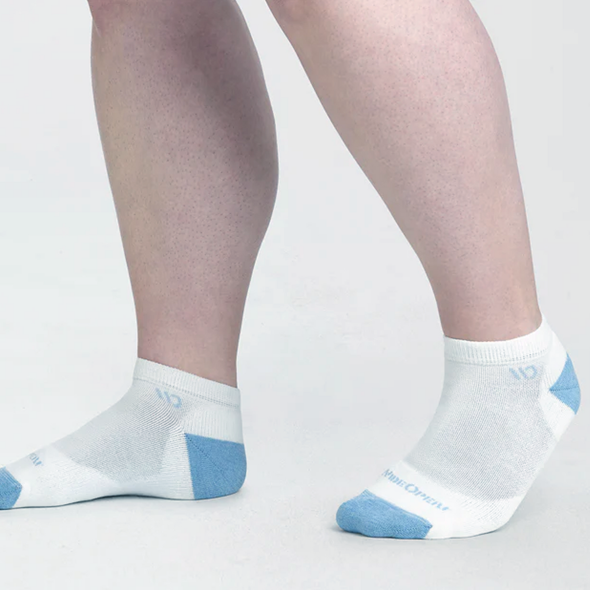 Wide Open Solid Cushioned No Show Sock (Women) - White Accessories - Socks - Lifestyle - The Heel Shoe Fitters