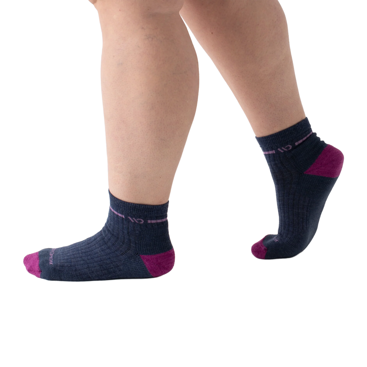 Wide Open Solid Cushioned Quarter Sock (Women) - Denim Accessories - Socks - Lifestyle - The Heel Shoe Fitters
