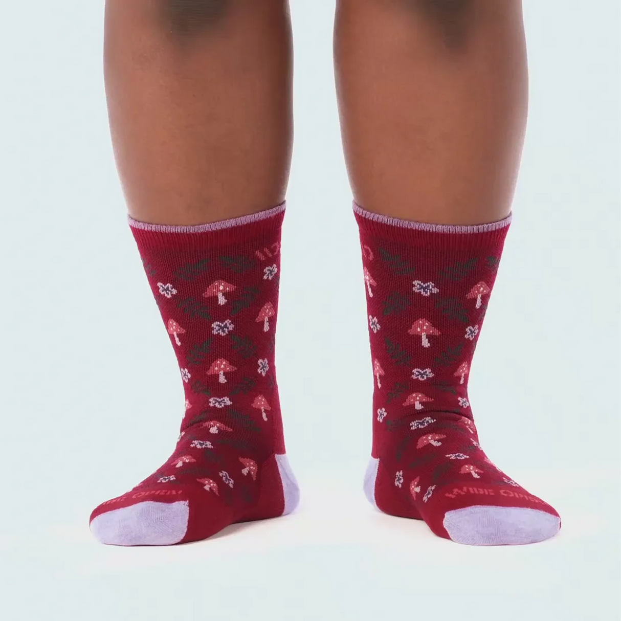 Wide Open Wildwood Cushioned Crew Sock (Women) - Burgundy Accessories - Socks - Lifestyle - The Heel Shoe Fitters