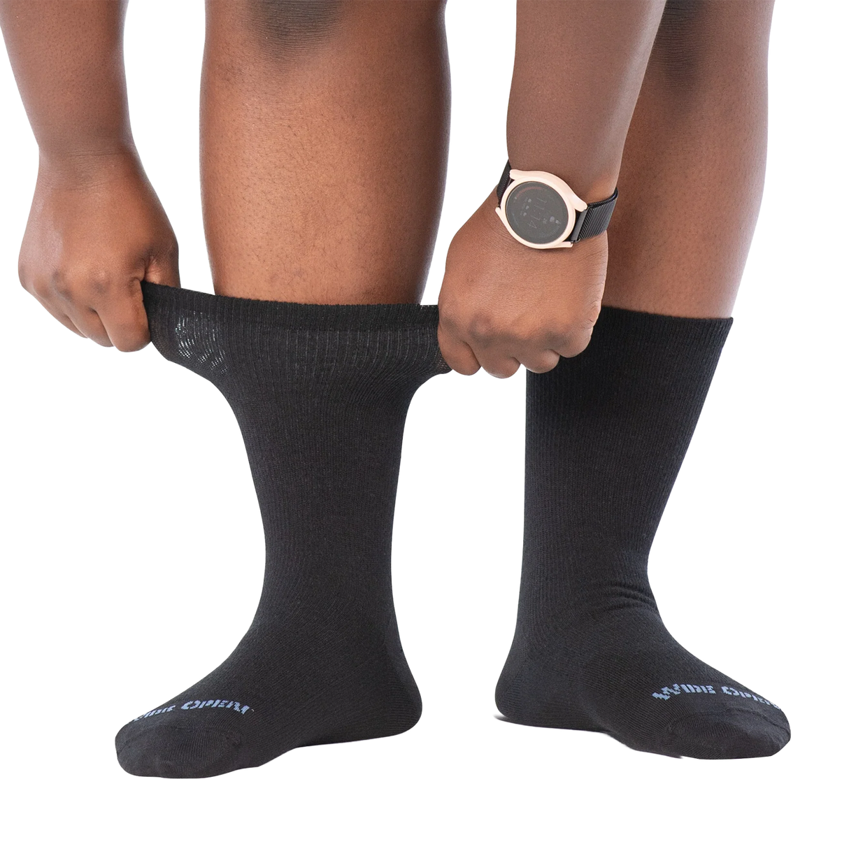 Wide Open Solid Basic Lightweight Crew Sock (Women) - Black Accessories - Socks - Lifestyle - The Heel Shoe Fitters