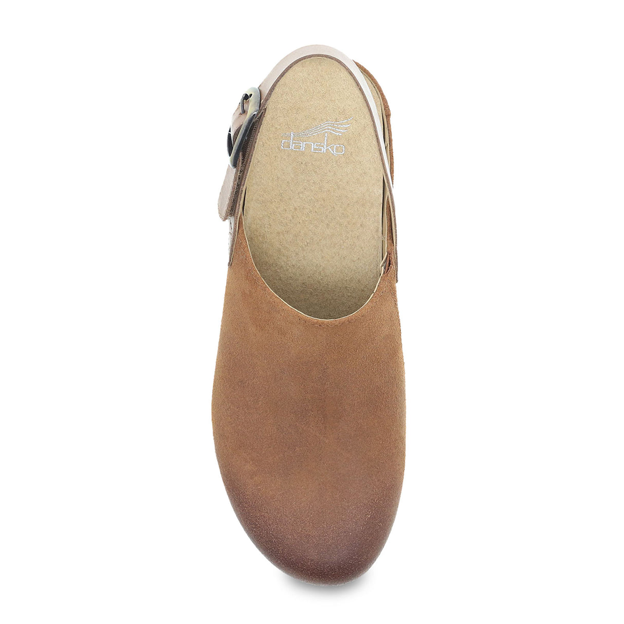 Dansko Merrin Clog (Women) - Tan Burnished Suede Dress-Casual - Clogs & Mules - The Heel Shoe Fitters