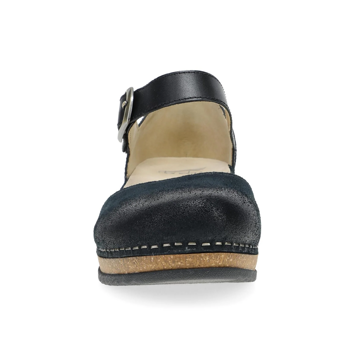 Dansko Mae Mary Jane (Women) - Black Burnished Suede Dress-Casual - Slip On - The Heel Shoe Fitters