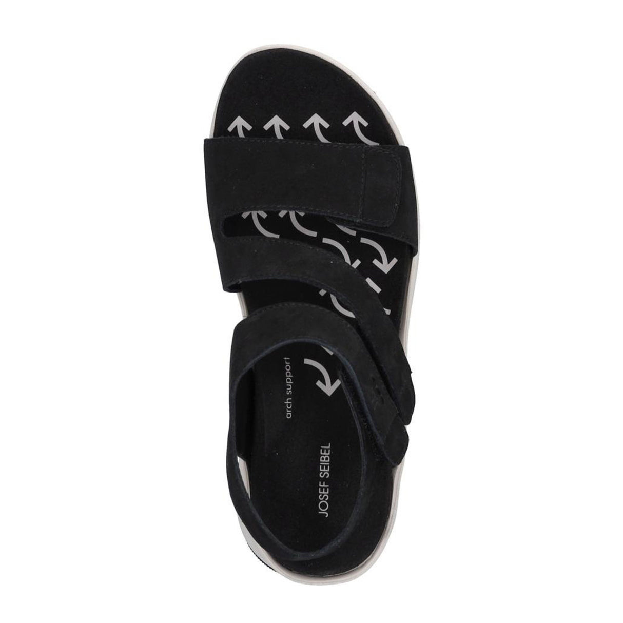 Josef Seibel Estelle 03 Backstrap Sandal (Women) - Black Sandal - Backstrap - The Heel Shoe Fitters