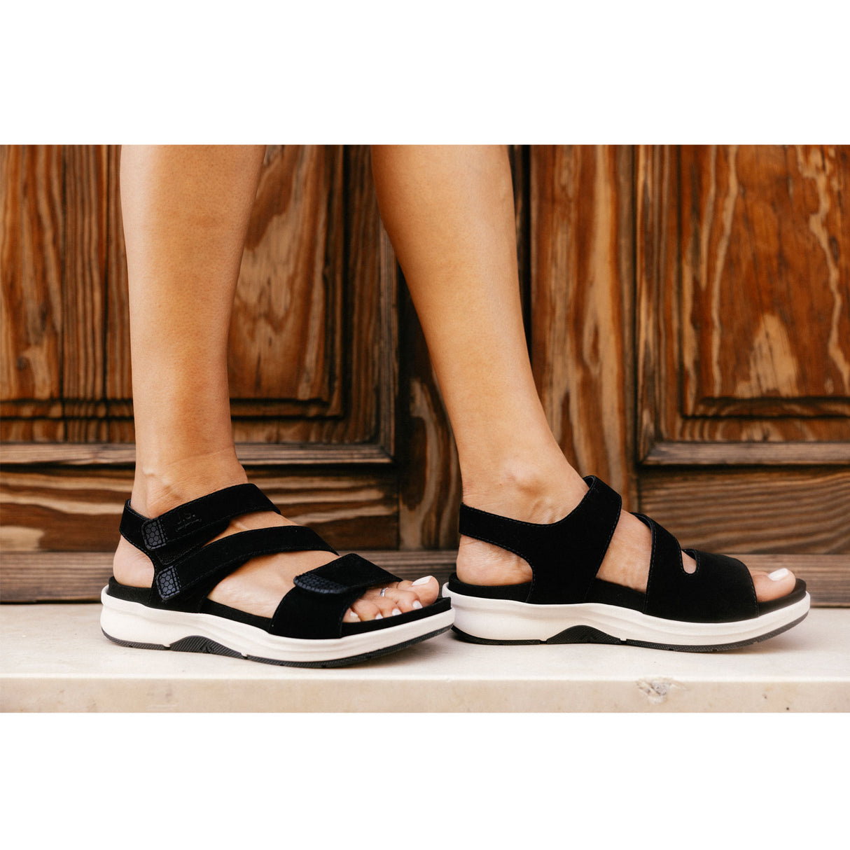 Josef Seibel Estelle 03 Backstrap Sandal (Women) - Black Sandal - Backstrap - The Heel Shoe Fitters