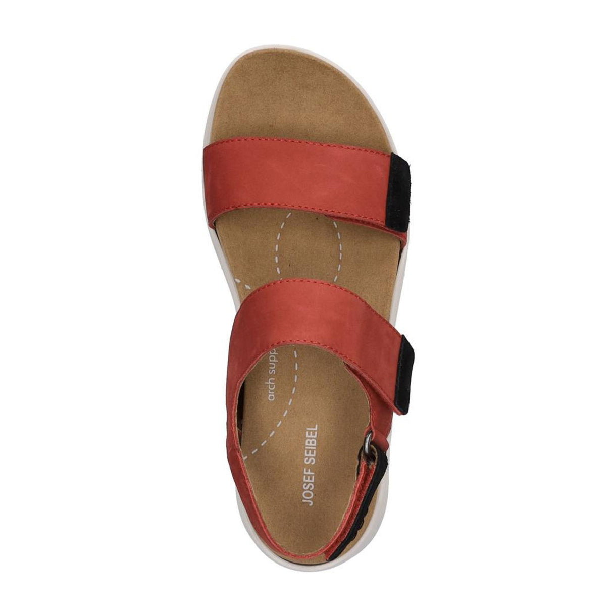 Josef Seibel Estelle 04 Backstrap Sandal (Women) - Red Sandal - Backstrap - The Heel Shoe Fitters