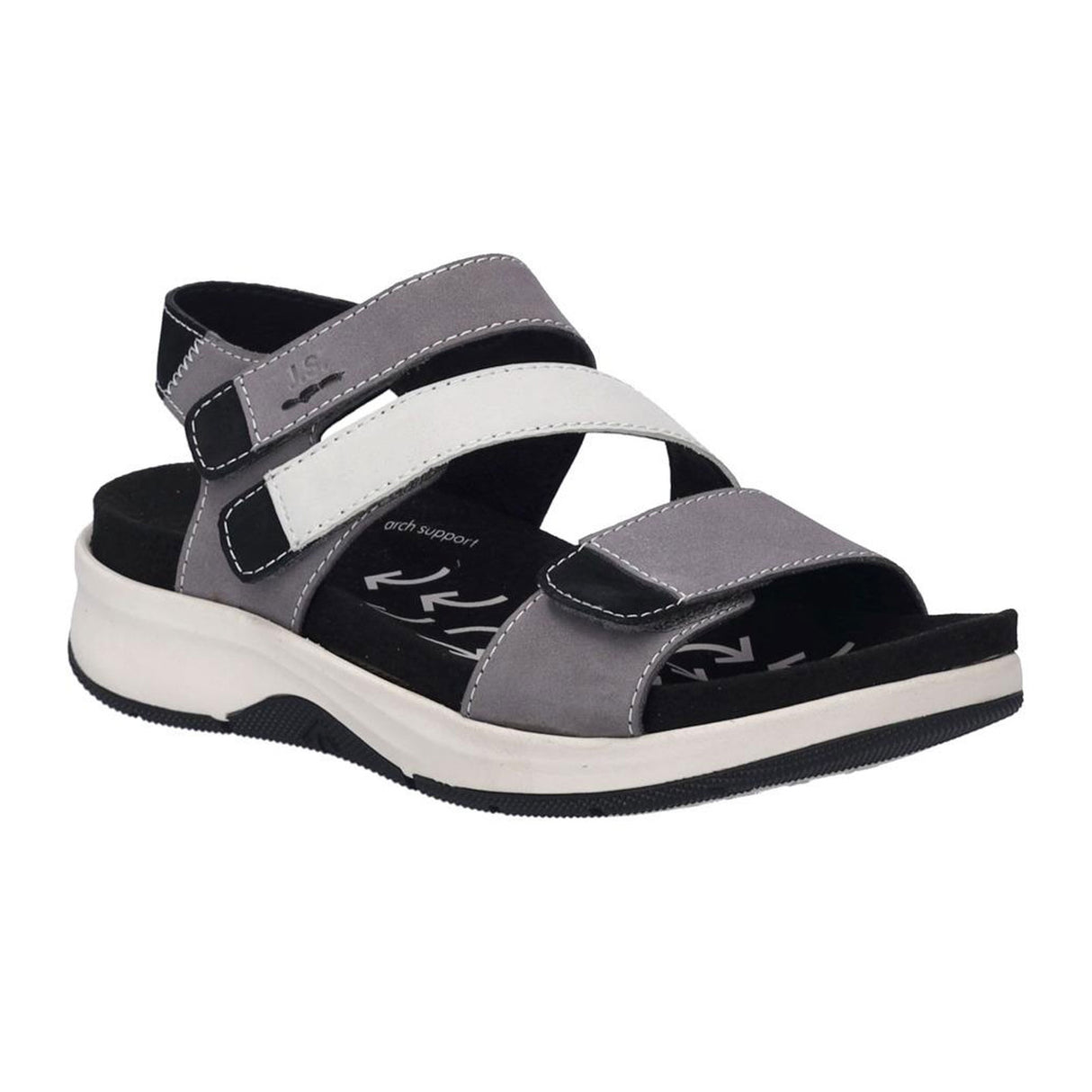 Josef Seibel Estelle 06 Backstrap Sandal (Women) - Gray Sandal - Backstrap - The Heel Shoe Fitters