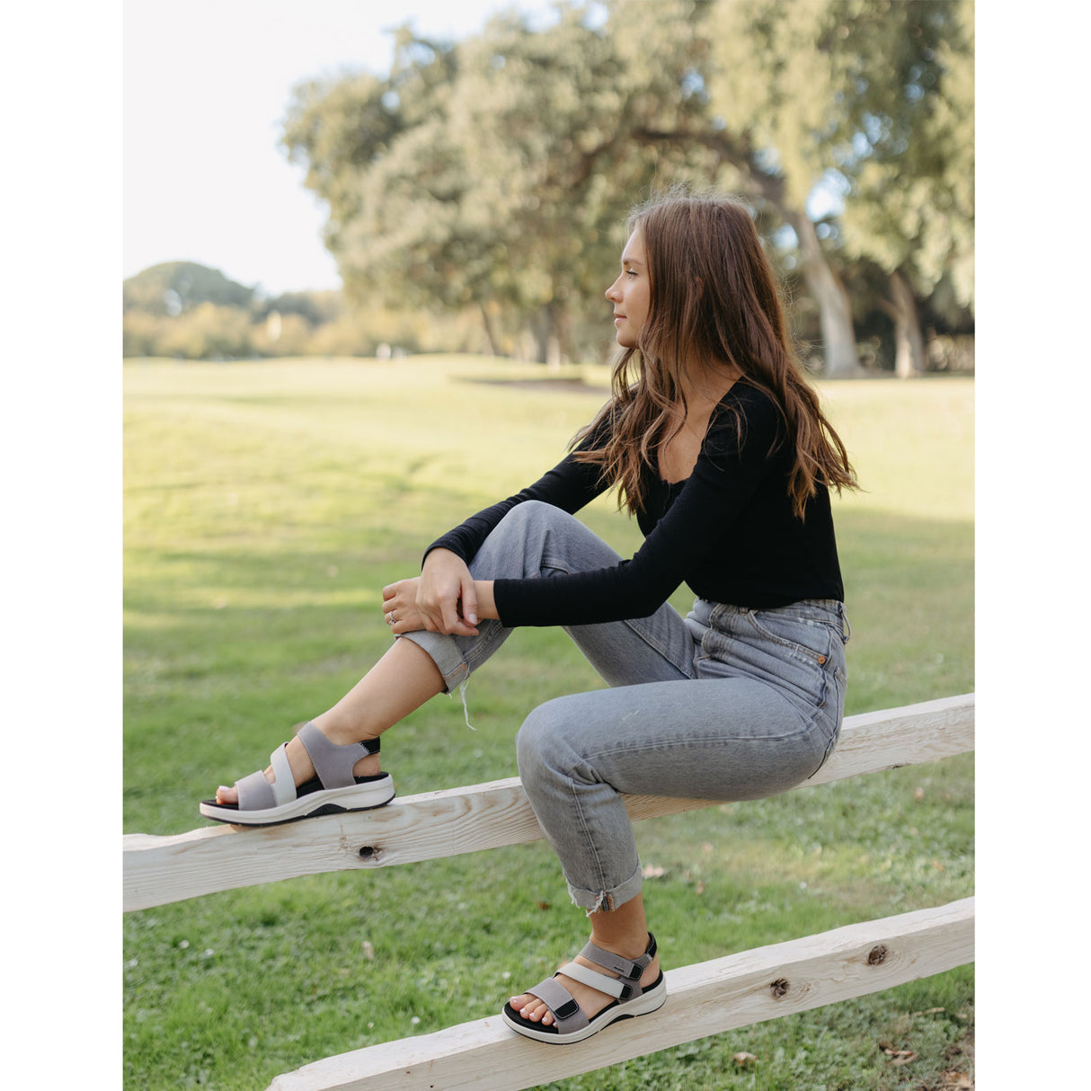 Josef Seibel Estelle 06 Backstrap Sandal (Women) - Gray Sandal - Backstrap - The Heel Shoe Fitters