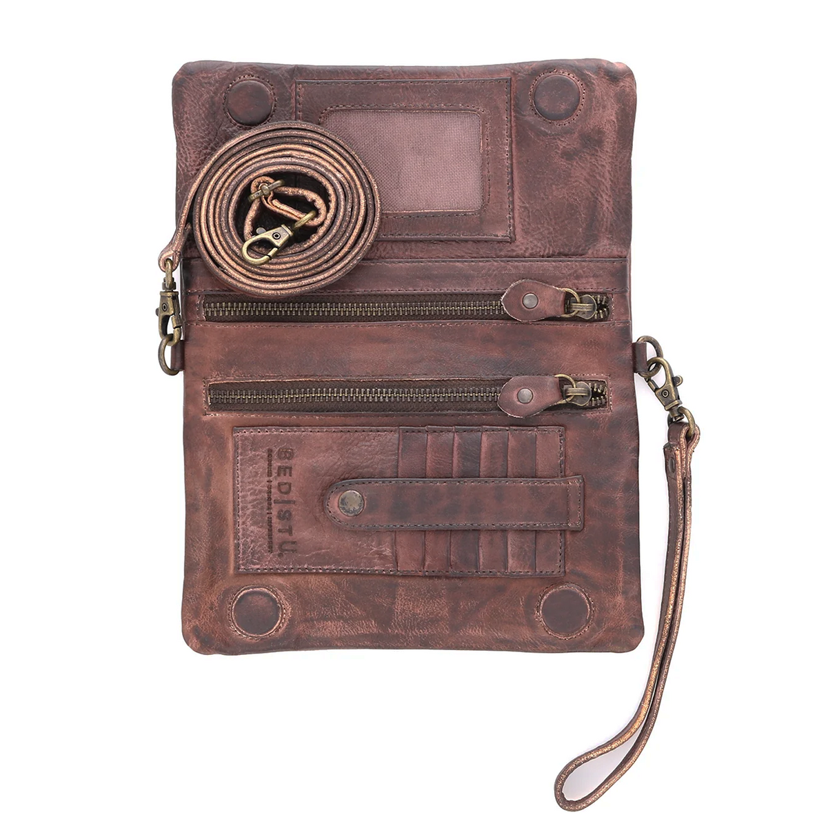 Bed Stu Cadence Clutch (Unisex) - Teak Rustic