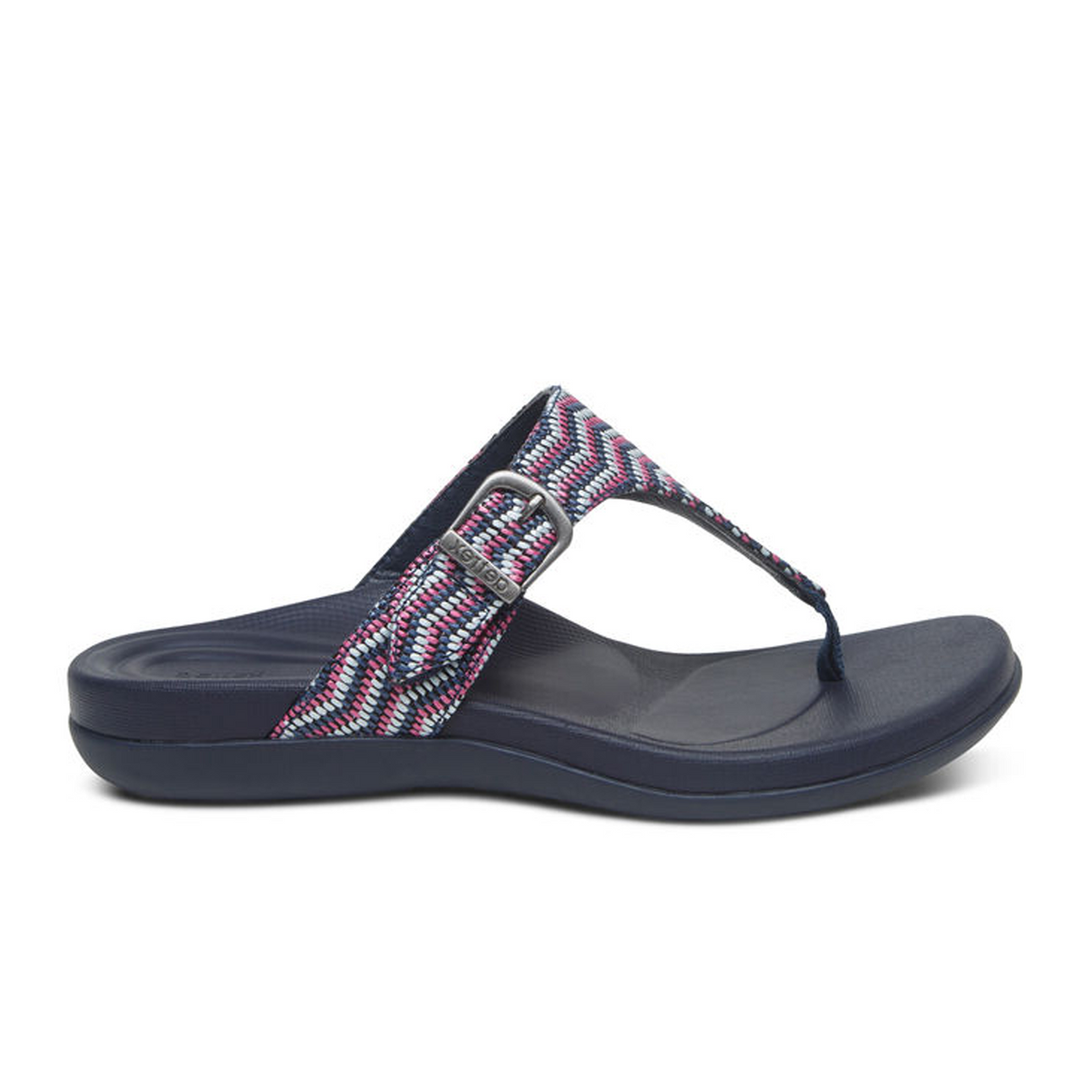 Aetrex Rita Sandal (Women) - Navy Sandal - Thong - The Heel Shoe Fitters