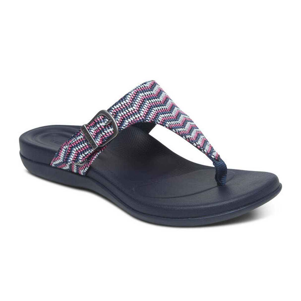 Aetrex Rita Sandal (Women) - Navy Sandal - Thong - The Heel Shoe Fitters
