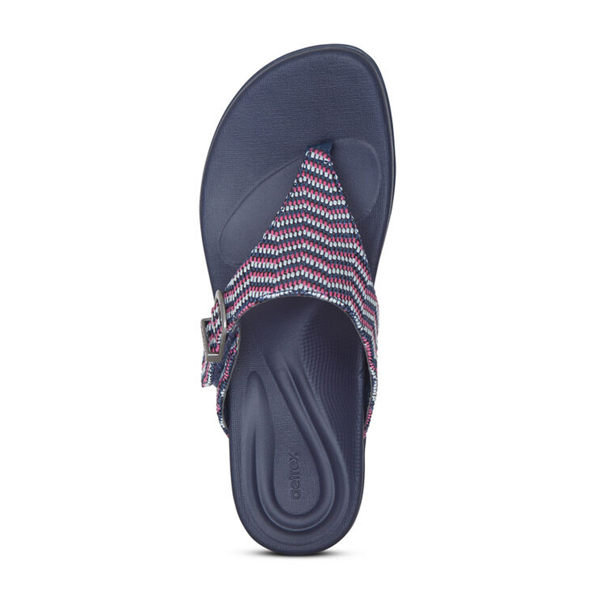Aetrex Rita Sandal (Women) - Navy Sandal - Thong - The Heel Shoe Fitters