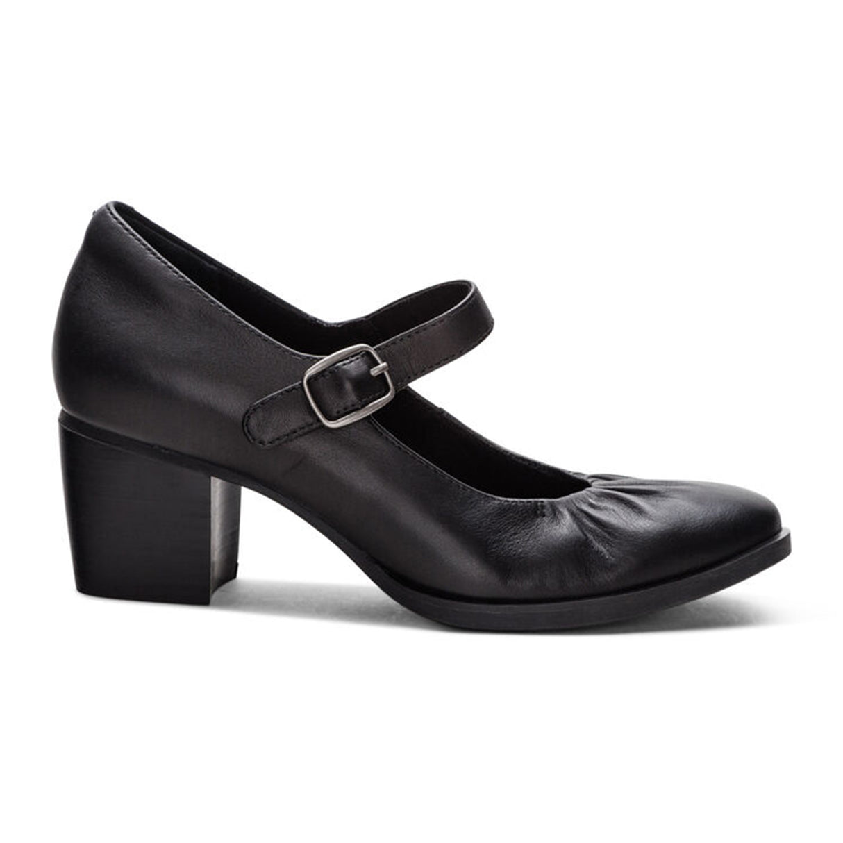 Aetrex Sara Heeled Mary Jane (Women) - Black Dress-Casual - Heels - The Heel Shoe Fitters