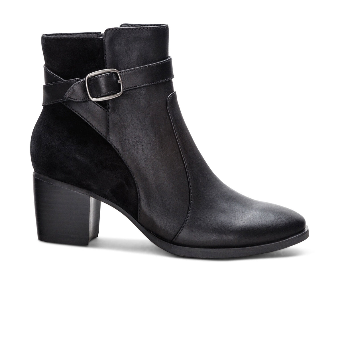 Aetrex Rebecca Heeled Boot (Women) - Black Boots - Casual - Mid - The Heel Shoe Fitters