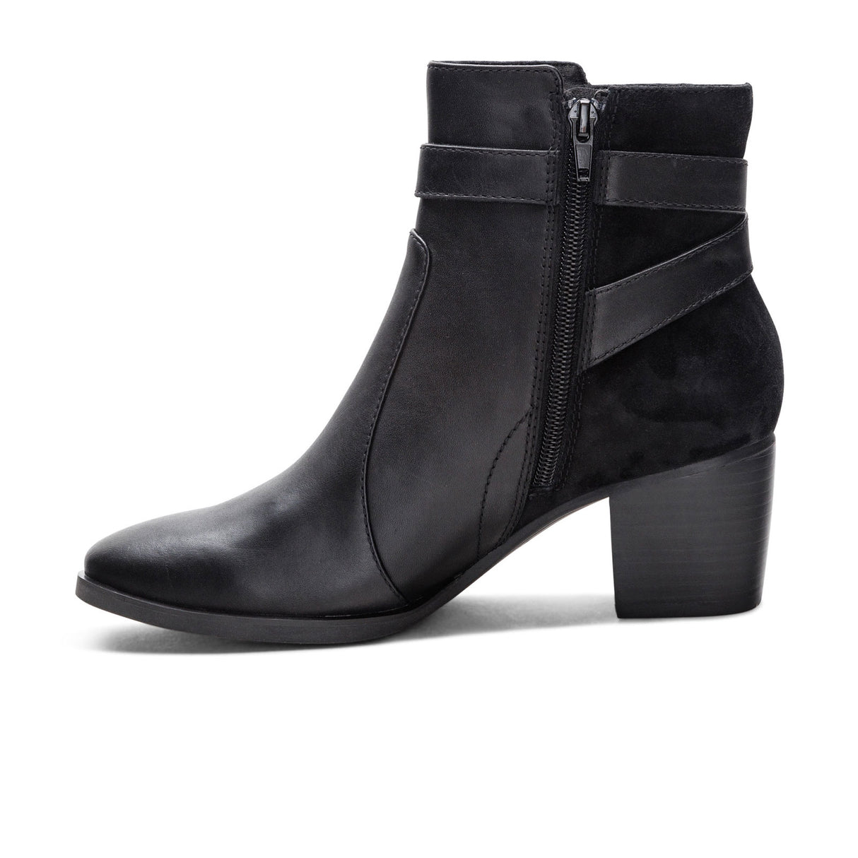 Aetrex Rebecca Heeled Boot (Women) - Black Boots - Casual - Mid - The Heel Shoe Fitters