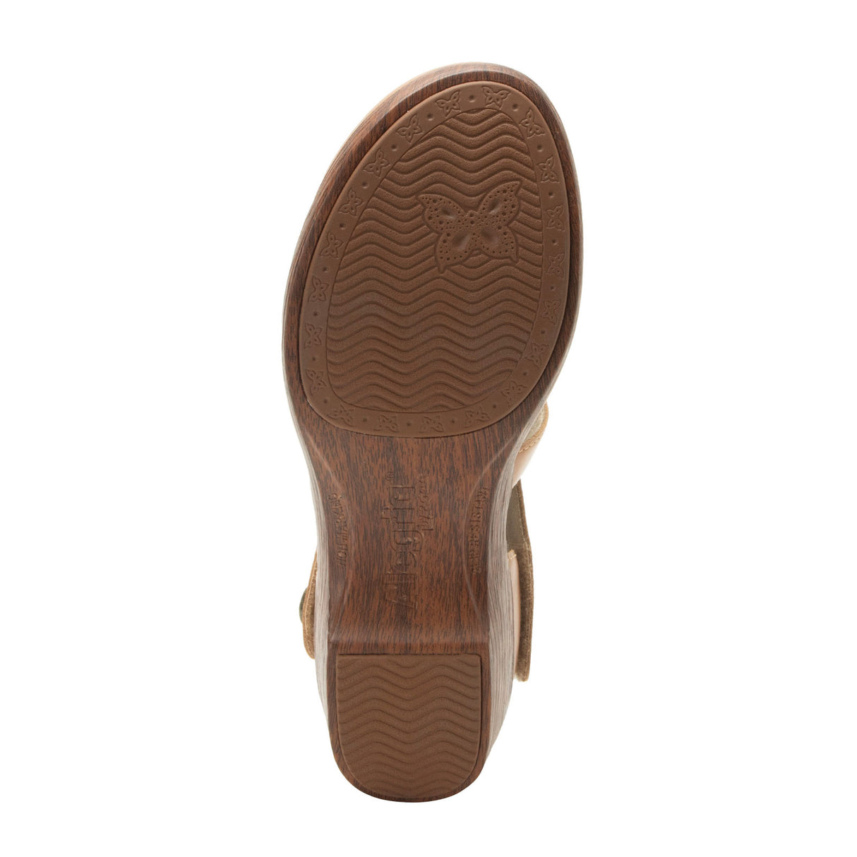 Alegria Savina Heeled Sandal (Women) - Latte Dress-Casual - Slip On - The Heel Shoe Fitters