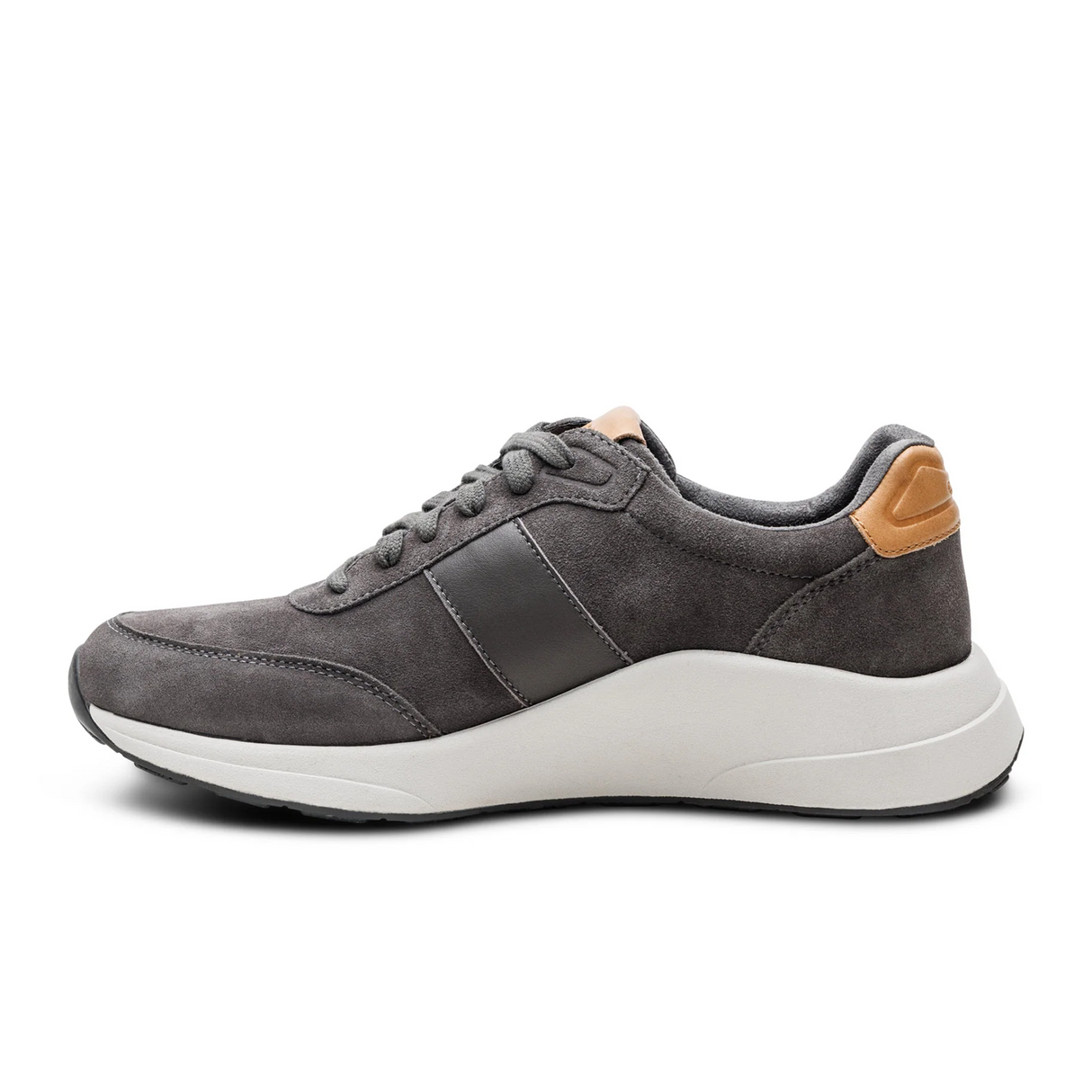 Aetrex Graham Sneaker (Men) - Charcoal Athletic - Casual - Lace Up - The Heel Shoe Fitters