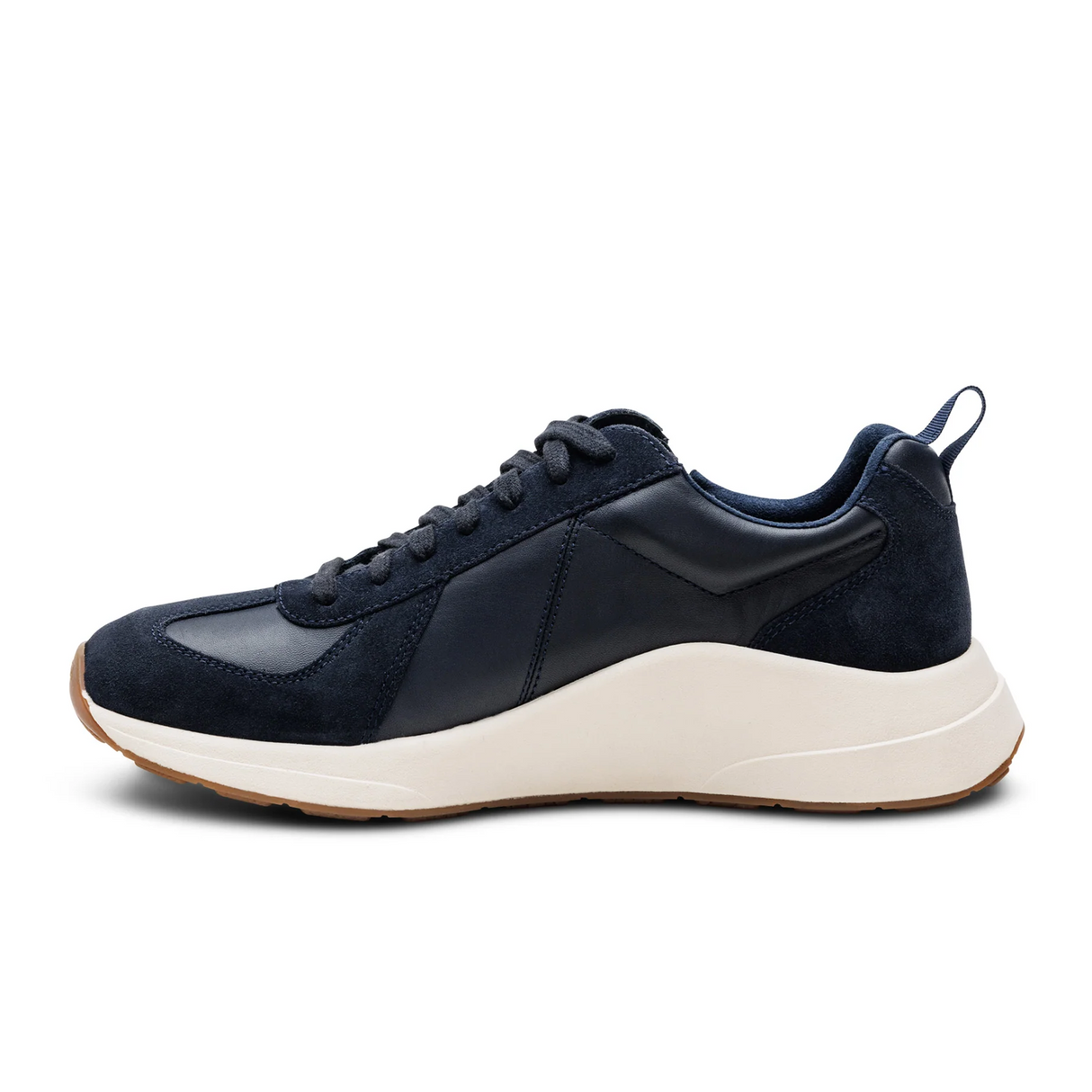 Aetrex Miles Sneaker (Men) - Navy Athletic - Casual - Lace Up - The Heel Shoe Fitters