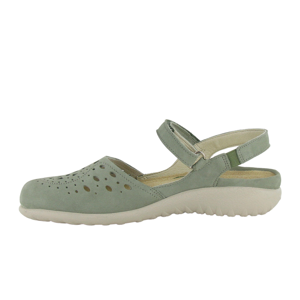 Naot Arataki Backstrap Sandal (Women) - Sage Nubuck Sandal - Backstrap - The Heel Shoe Fitters