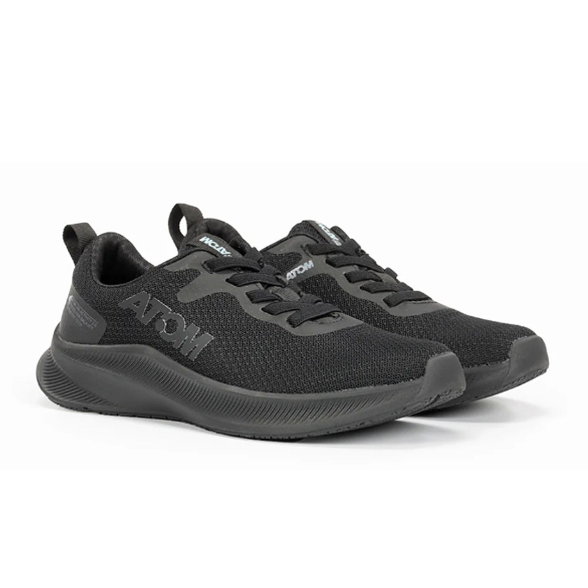 Atom Activity Sneaker (Men) - Black Athletic - Walking - The Heel Shoe Fitters