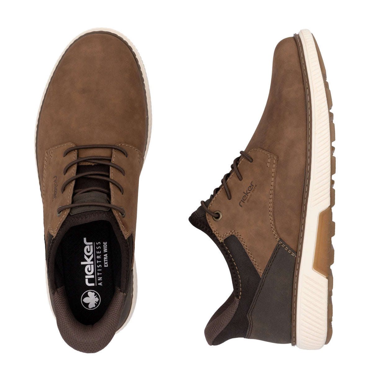 Rieker Stan B3357 Oxford (Men) - Brown/Braun/Schoko/Braun Dress-Casual - Oxford - The Heel Shoe Fitters