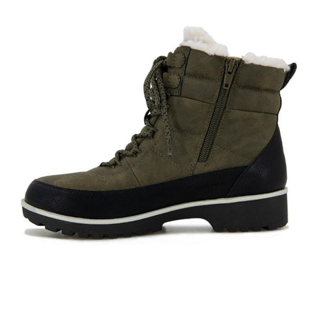 JBU Alaska Waterproof Winter Boot (Women) - Olive Boots - Winter - Ankle Boot - The Heel Shoe Fitters