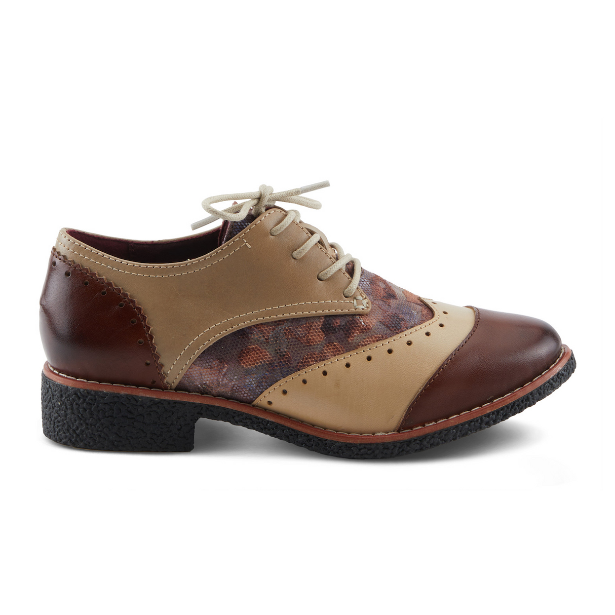 L'Artiste Bargiasti-Flo Oxford (Women) - Brown Multi Dress-Casual - Oxford - The Heel Shoe Fitters