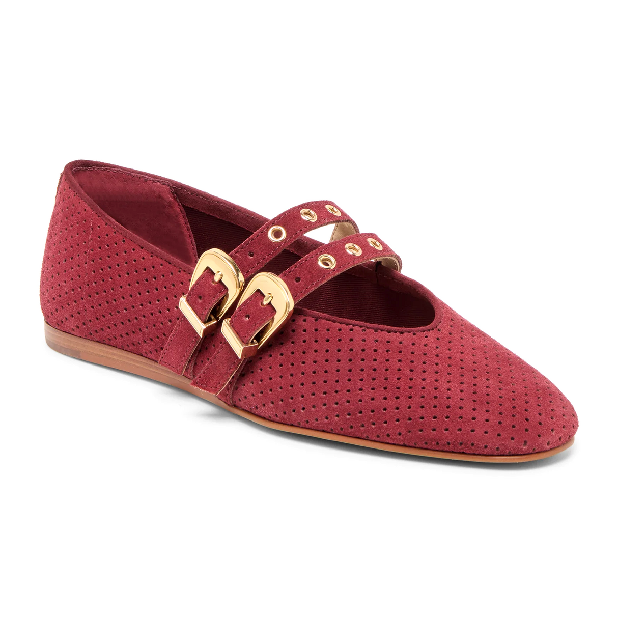 Dolce Vita Baylee Grommet Flat (Women) - Oxblood Dress-Casual - Flat - The Heel Shoe Fitters