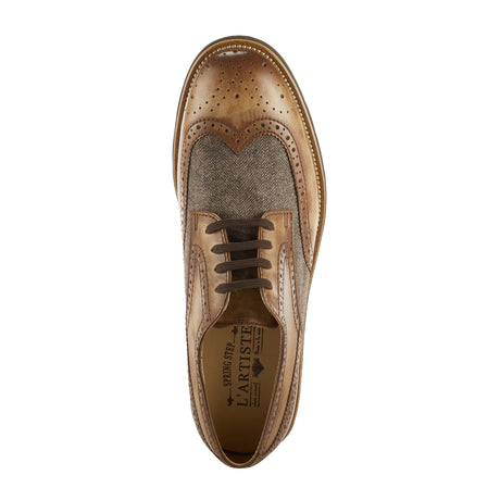 L'Artiste Beaufort Oxford (Men) - Camel Leather Combo Dress-Casual - Oxfords - The Heel Shoe Fitters