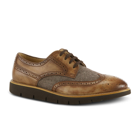 L'Artiste Beaufort Oxford (Men) - Camel Leather Combo Dress-Casual - Oxfords - The Heel Shoe Fitters