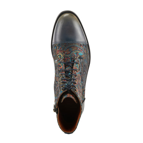 L'Artiste Berger Ankle Boot (Men) - Blue Multi Boots - Fashion - Ankle Boot - The Heel Shoe Fitters