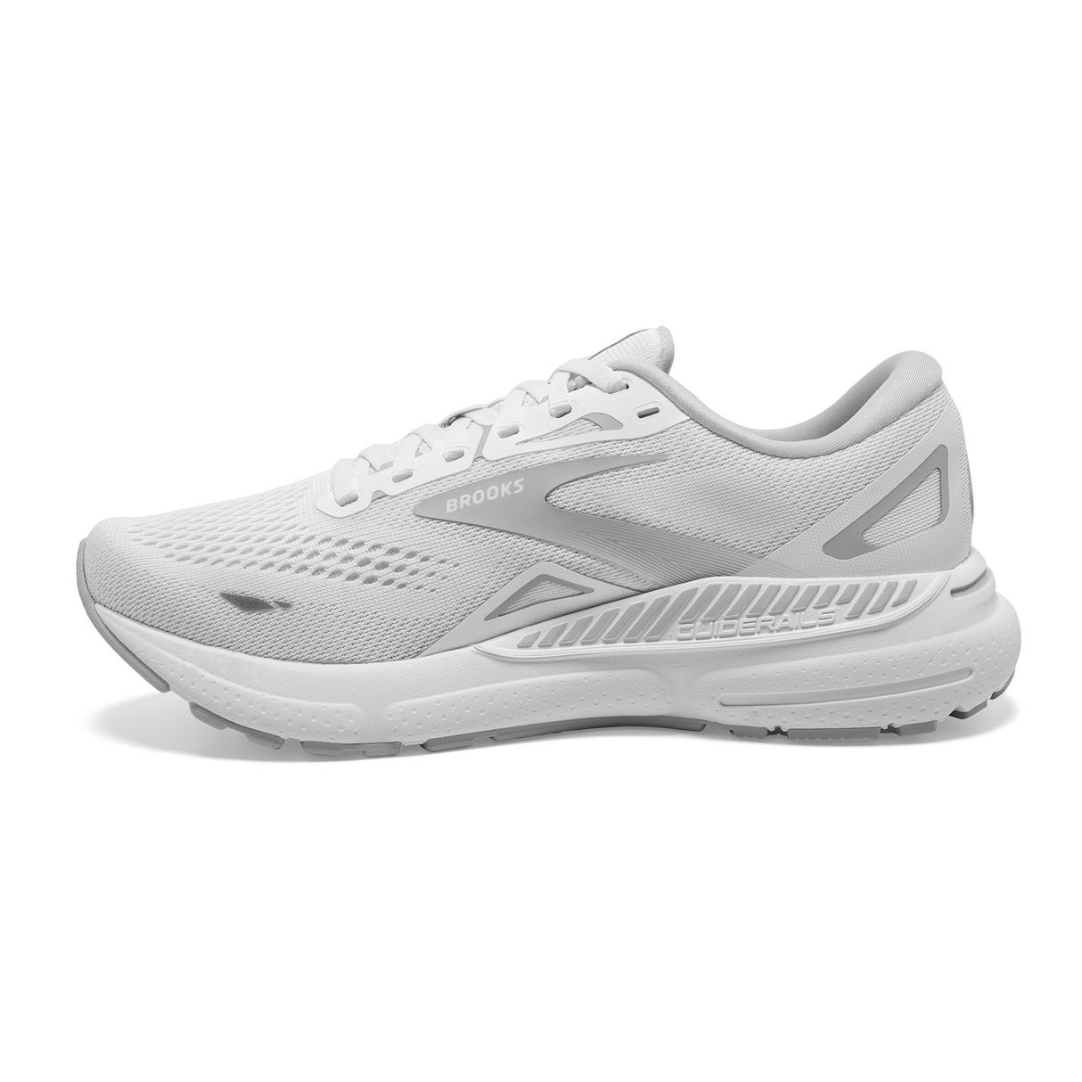 Brooks Adrenaline GTS 23 Running Shoe (Women) - White/Oyster/Silver Athletic - Running - The Heel Shoe Fitters