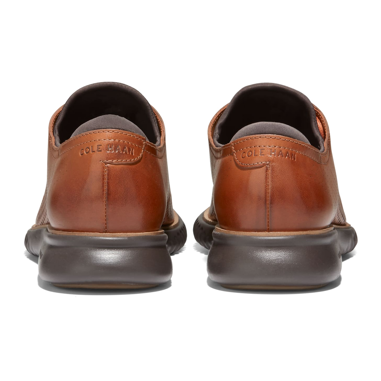 Cole Haan Zerogrand Laser Lined Wingtip Oxford (Men) - British Tan/Java Dress-Casual - Oxford - The Heel Shoe Fitters