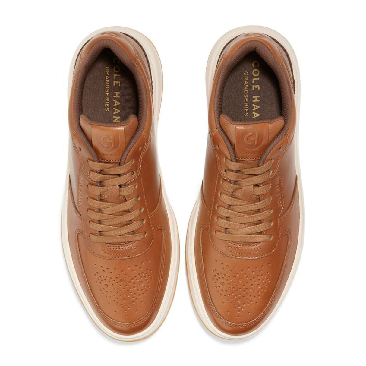 Cole Haan GrandPro Crossover Golf Shoe (Men) - British Tan/Ivory Athletic - Casual - Lace Up - The Heel Shoe Fitters