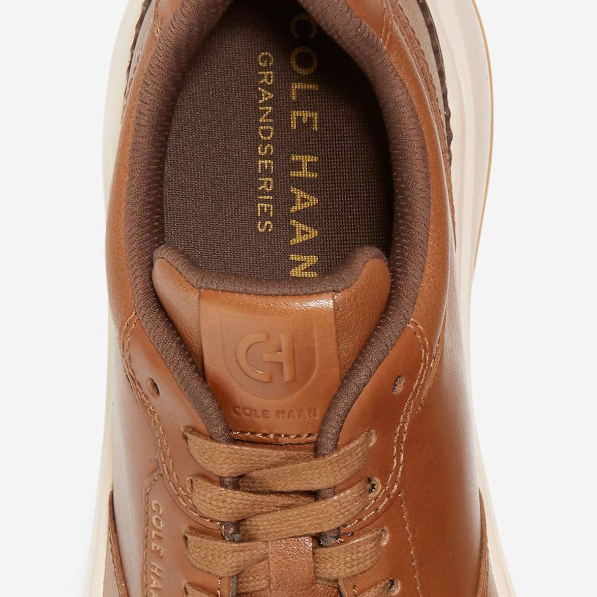 Cole Haan GrandPro Crossover Golf Shoe (Men) - British Tan/Ivory Athletic - Casual - Lace Up - The Heel Shoe Fitters