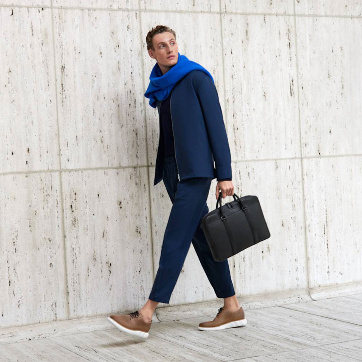 Cole Haan OriginalGrand 2.0 Laser Oxford (Men) - Light Whiskey Nubuck/Optic White Dress-Casual - Oxford - The Heel Shoe Fitters