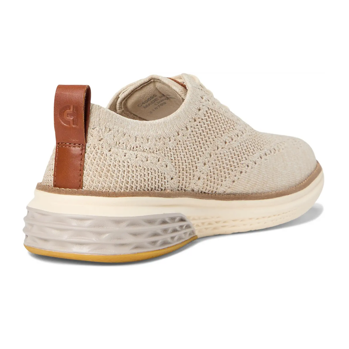 Cole Haan Grand Hurrion Stitchlite Wingtip Oxford (Men) - Birch/Light Sesame/Ivory Dress-Casual - Oxford - The Heel Shoe Fitters