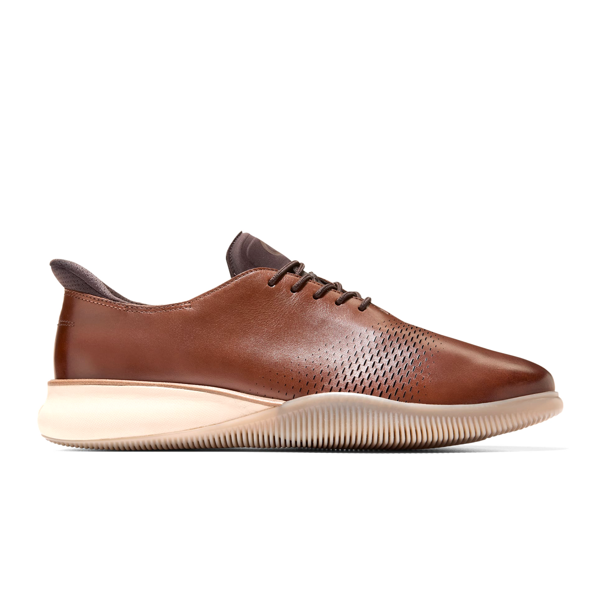 Cole Haan 6.Zerogrand Laser Quick-On Oxford (Men) - Woodbury/Dark Chocolate/Angora Dress-Casual - Oxford - The Heel Shoe Fitters