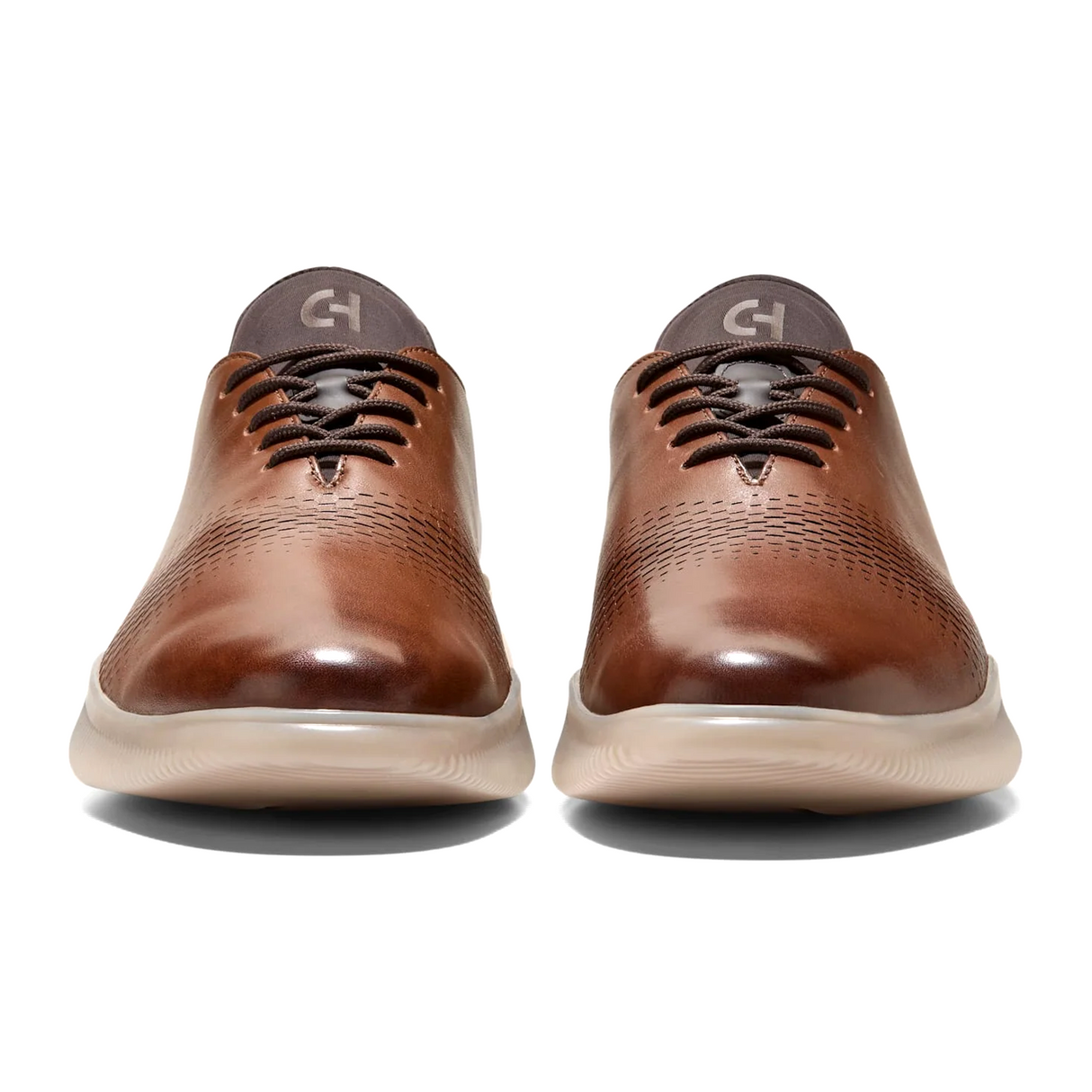 Cole Haan 6.Zerogrand Laser Quick-On Oxford (Men) - Woodbury/Dark Chocolate/Angora Dress-Casual - Oxford - The Heel Shoe Fitters